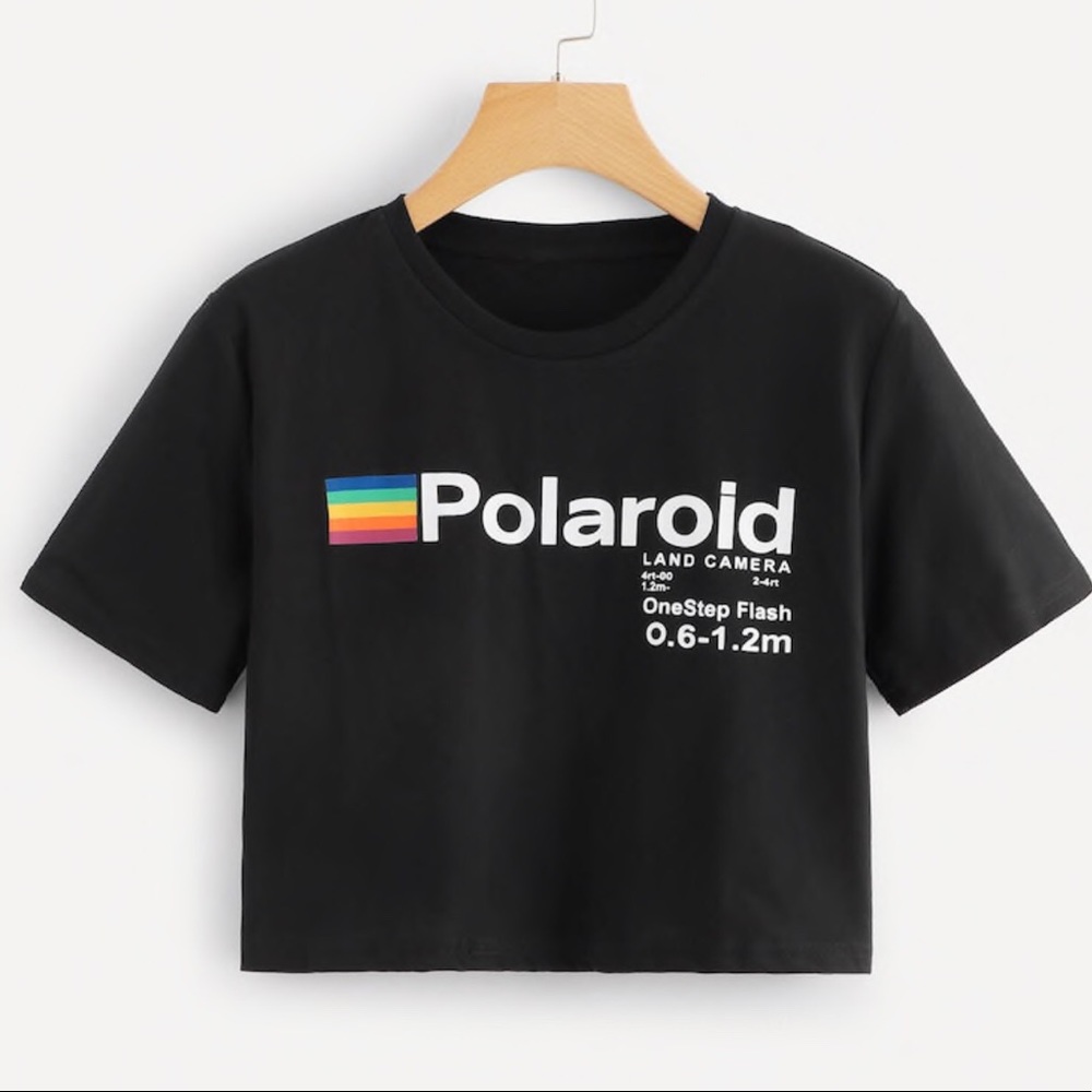 SOLD-Polaroid Crop Top